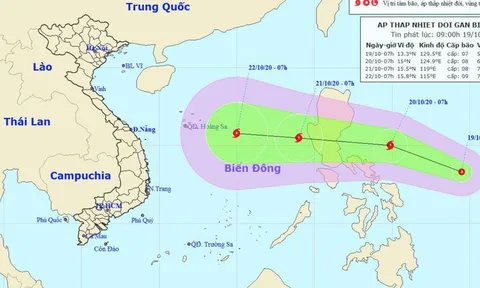 Xuất hiện áp thấp nhiệt đới gần Biển Đông, khả năng thành bão